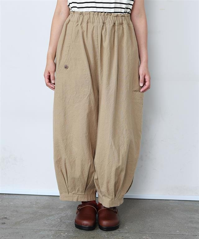 コットンリネンキャンバス パンツ