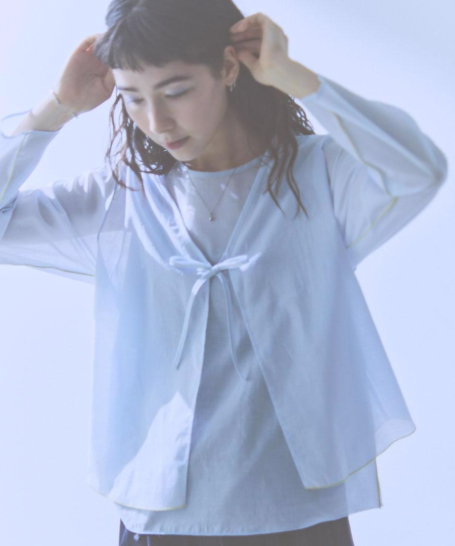 veil cotton シアーカーディガン