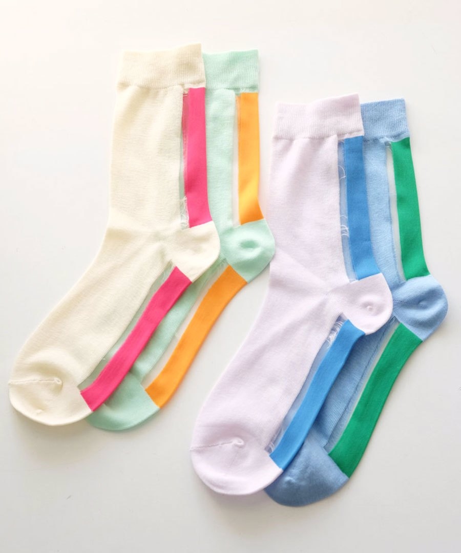 meri ja kuu candy stick バックストライプ ショートソックス